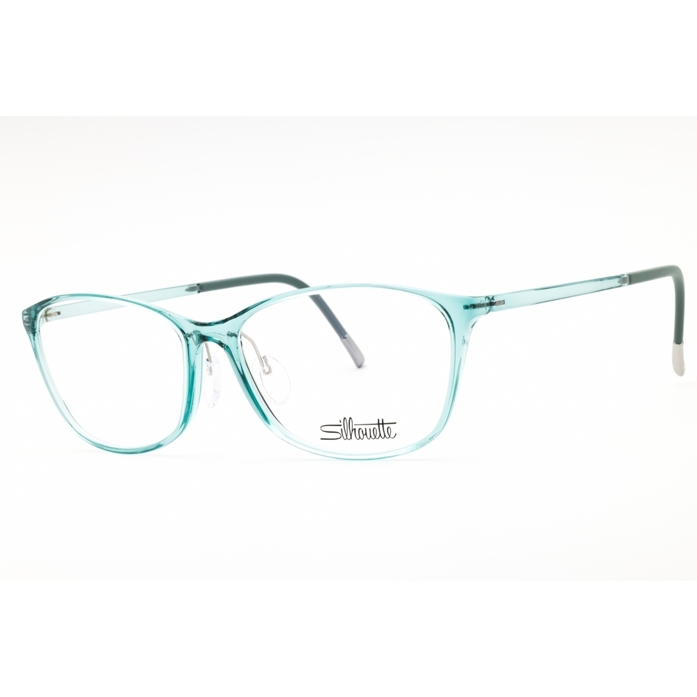 NWT Silhouette SPX Illusion Fullrim 1603/75 Carribbean Blue Rectangle Eyeglasses
